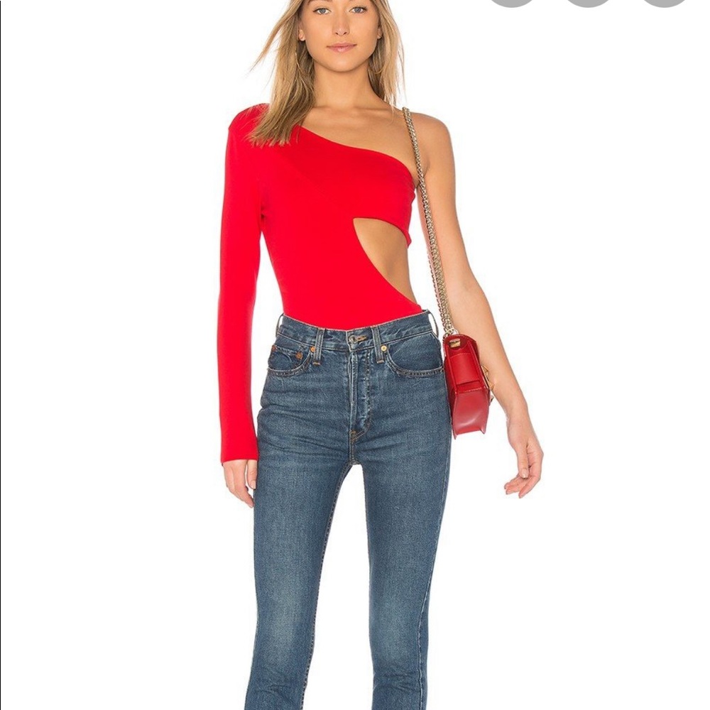 Ale by Alessandra red bodysuit
